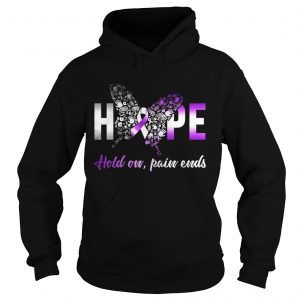 Hope hold on pain ends Breast Cancer Awarenes Hoodie