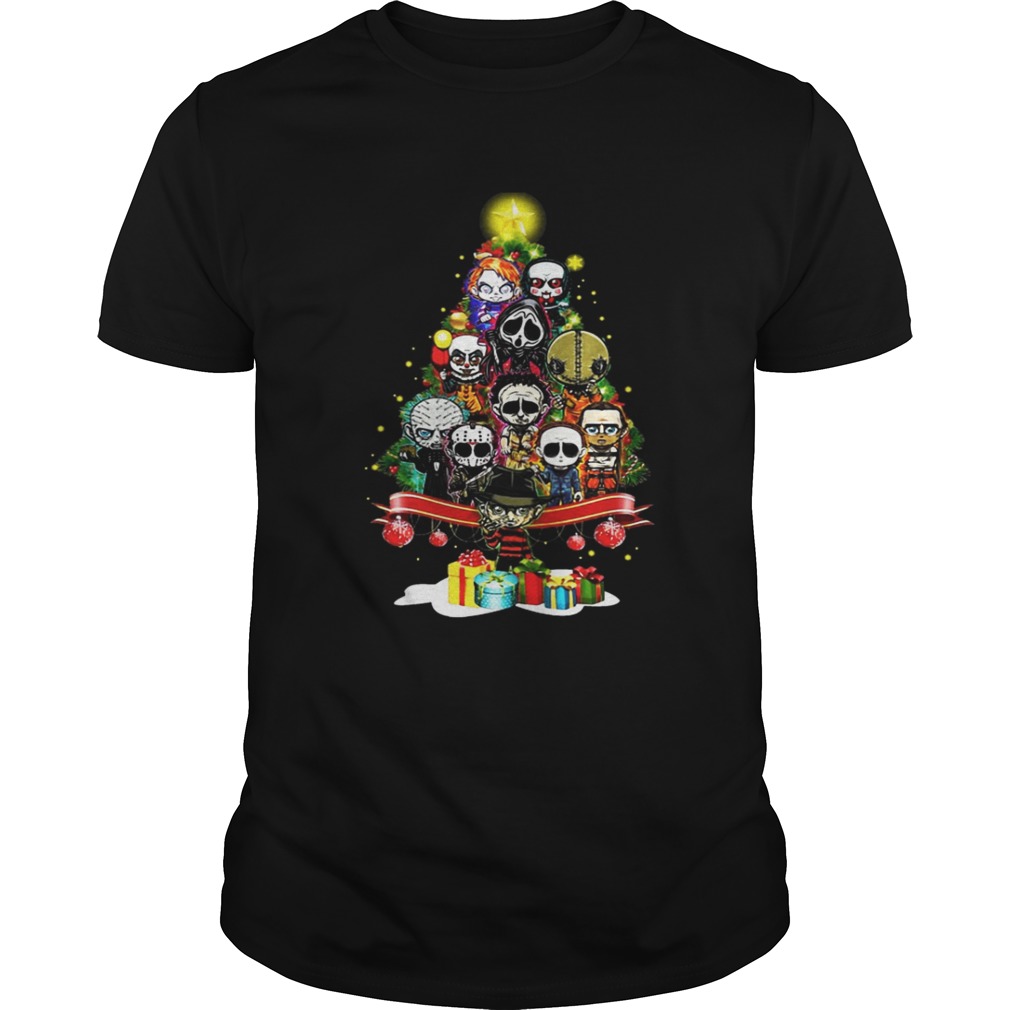 Horror Characters Christmas Tree Shirt