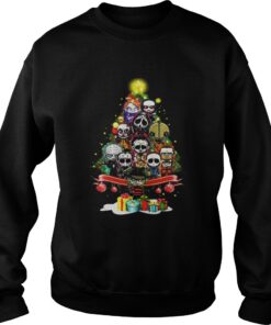 Horror Characters Christmas Tree Sweatshirt