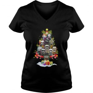 Horror Characters christmas tree Vneck