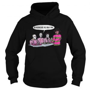 Horror Michael Myers on Wednesdays we wear pink Hoodie