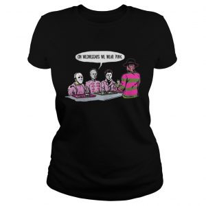 Horror Michael Myers on Wednesdays we wear pink Ladies Tee