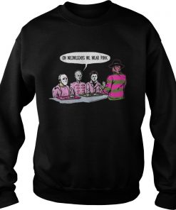 Horror Michael Myers on Wednesdays we wear pink Sweatshirt
