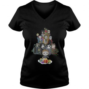 Horror Movie Christmas Tree Vneck