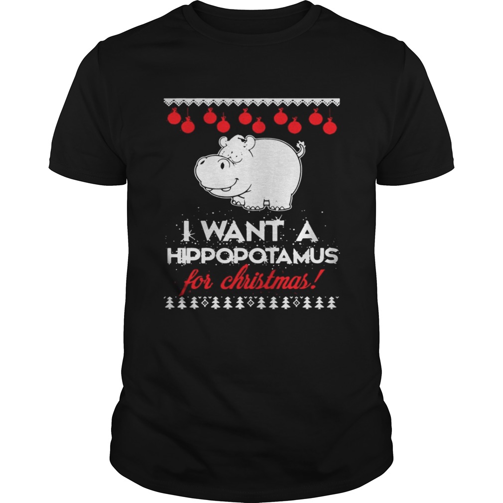 I Want A Hippopotamus For Christmas ugly sweat shirt