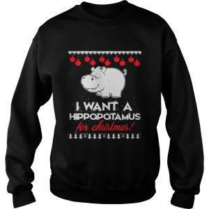 I Want A Hippopotamus For Christmas ugly sweat Sweatshirt