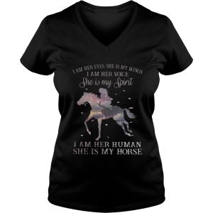 I am her human she is my horse Vneck