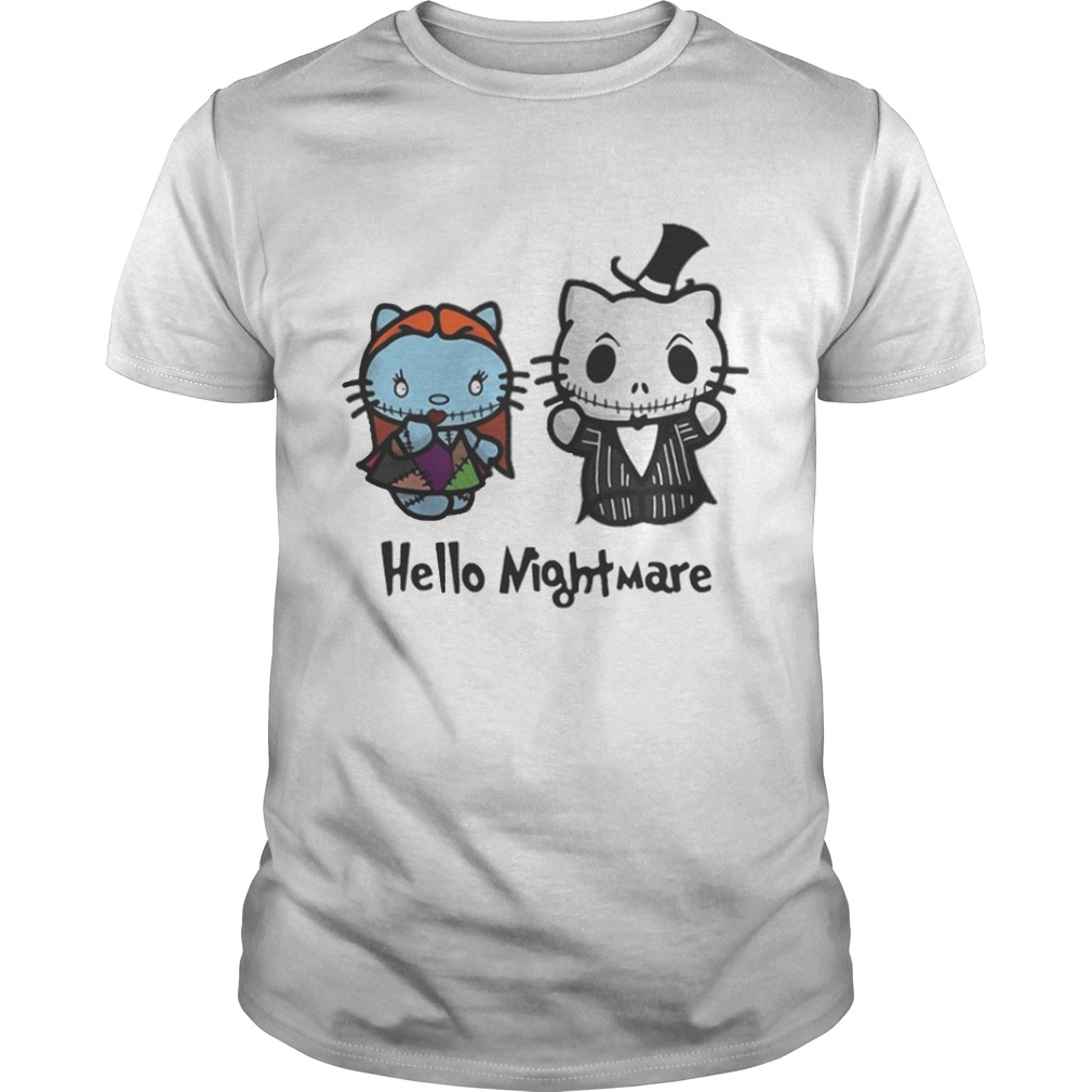 Jack and Sally hello kitty hello nightmare shirt