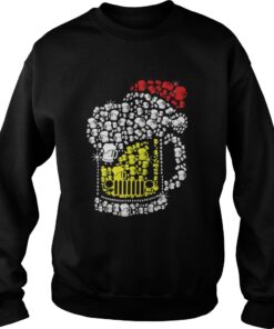 Jeep beer Santa hat Christmas Sweatshirt