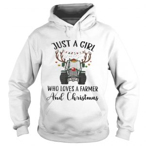  Just A Girl Who Loves A Farmer And Christmas Hoodie