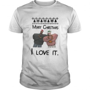 Kanye West and Lil Pump merry Christmas I love it sweater and Guys