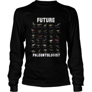 Kids Future Paleontologist Cool Dinosaur Lover Longsleeve Tee