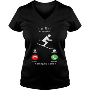 Le Ski m’appelle Faut que j’y aille Vneck