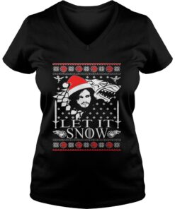 Let It Snow Game of Thrones Inspired Vneck