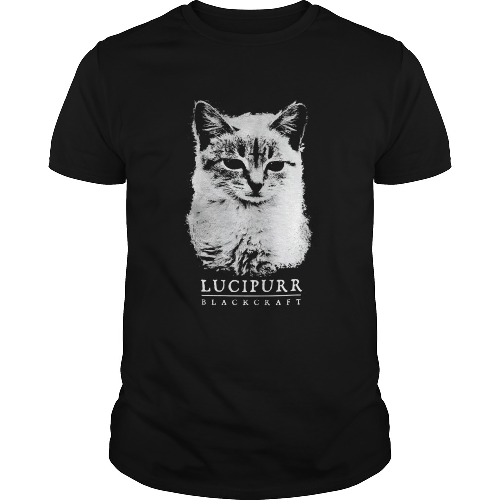 Lucipurr black craft cat shirt