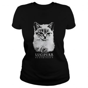 Lucipurr black craft cat Ladies Tee