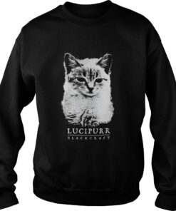 Lucipurr black craft cat Sweatshirt
