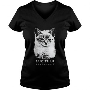 Lucipurr black craft cat Vneck