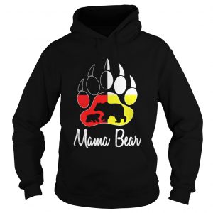 Mama Bear Plaid O-Neck Hoodie