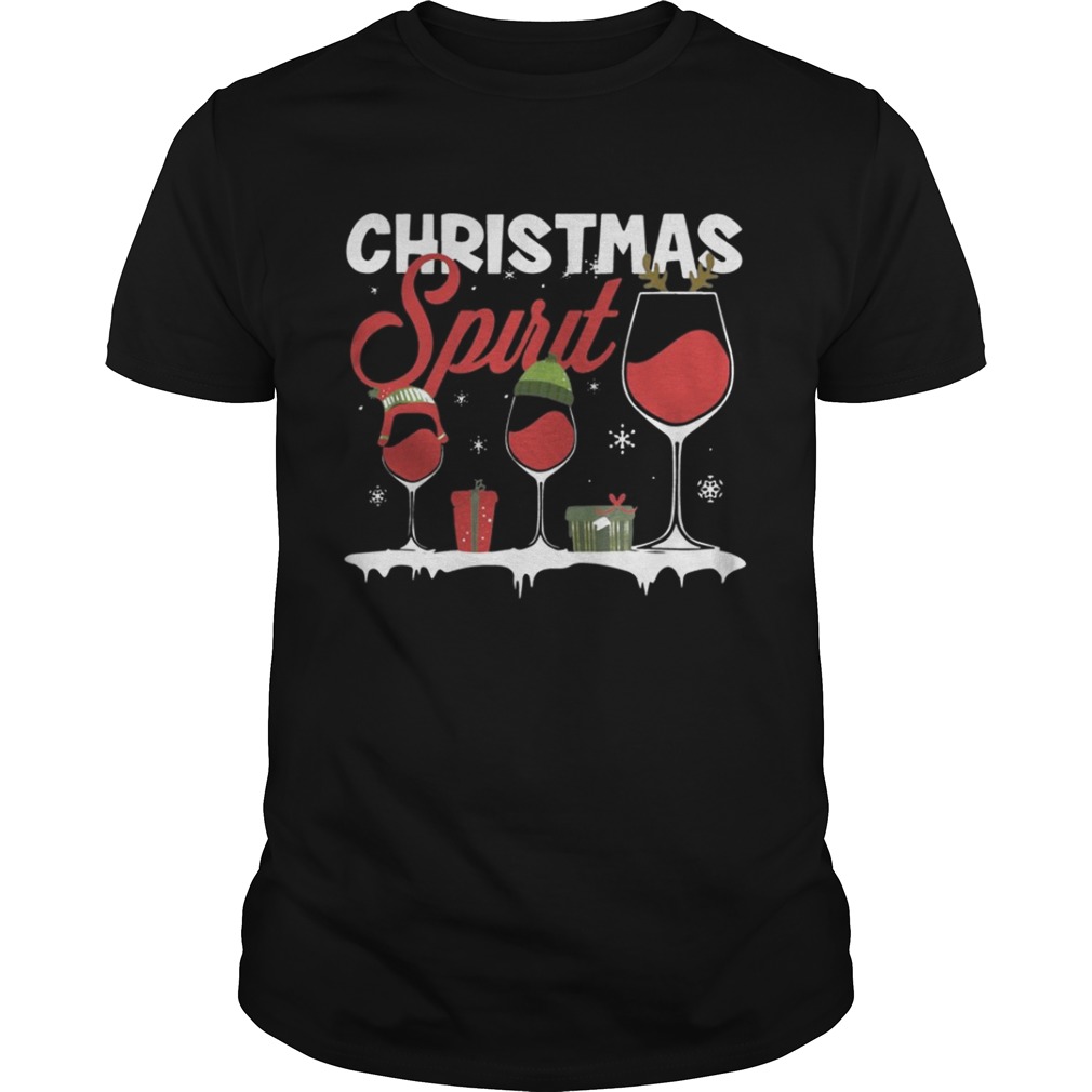 Mens Christmas Spirits Wine Shir