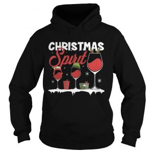 Mens Christmas Spirits Wine Hoodie