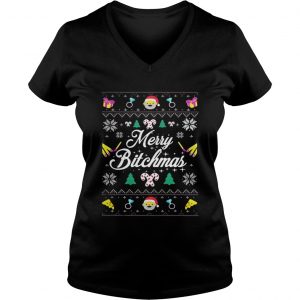 Merry Bitchmas Ugly Christmas Vneck
