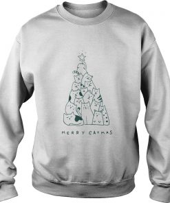 Merry Catmas christmas tree Sweatshirt