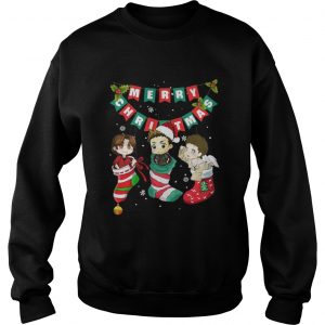 Merry Christmas supernatural Dean Sam Castiel Sweatashirt
