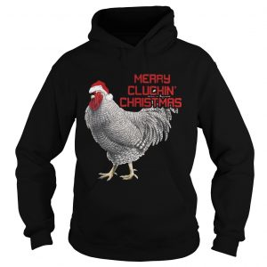 Merry Cluckin Christmas Chicken Santas Hat Hoodie