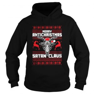 Merry antichristmas Satan claus Hoodie