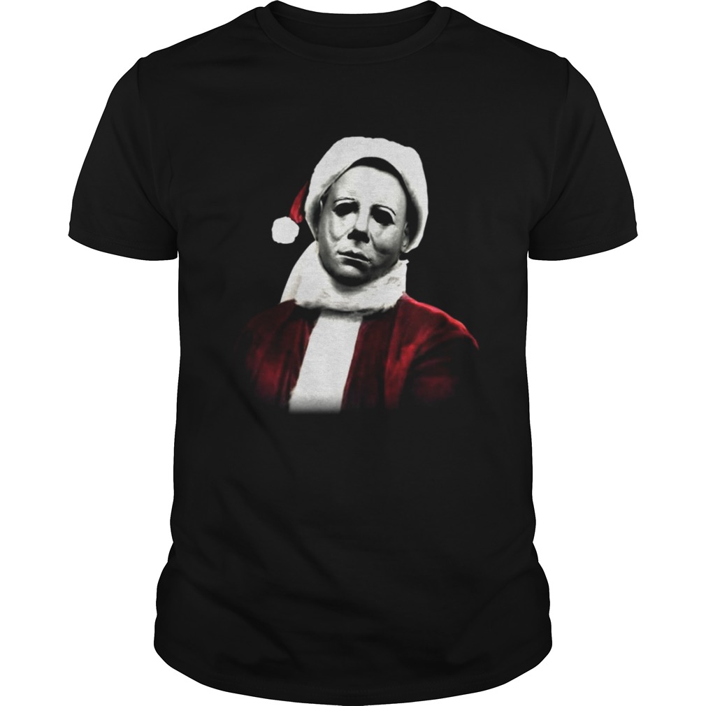 Michael Myers Santa Hat Christmas shirt
