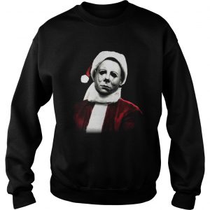 Michael Myers Santa Hat Christmas Sweatshirt