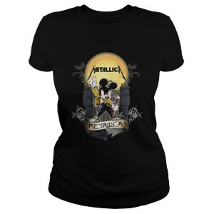 Mickey Metallic metallica Ladies Tee