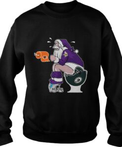 Minnesota Vikings vs Detroit Lions Chicago Bears Green Bay Packers Santa claus Sweatshirt