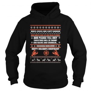 Monica, Have A Happy Hanukkah Christmas Hoodie