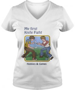 My First Knife Fight Hobbies & Games Ringer Vneck