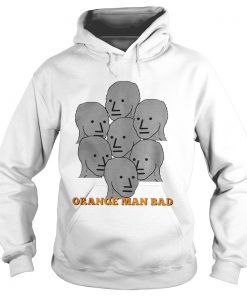 NPC Meme Grey Lives Group Think Orange Man Bad Hoodie