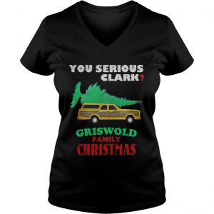 National Lampoon’s Christmas Vacation You Serious Clark Griswold Family Christmas Vneck