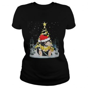 Niffler Santa Hat Christmas tree Under Snow Ladies Tee