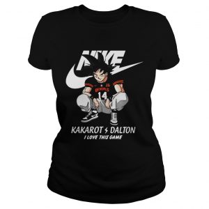 Nike Kakarot Dalton I love this game Cincinnati Bengals Ladies Tee