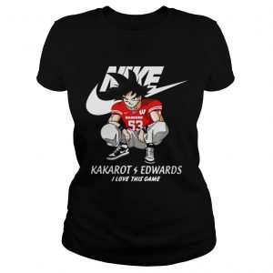 Nike Kakarot Edwards I love this game Wisconsin Badgers Ladies Tee