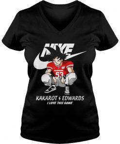 Nike Kakarot Edwards I love this game Wisconsin Badgers Vneck