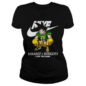 Nike Kakarot Rodgers I love this game Green Bay Packers Ladies Tee