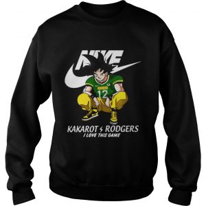 Nike Kakarot Rodgers I love this game Green Bay Packers Sweatshirt