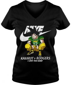Nike Kakarot Rodgers I love this game Green Bay Packers Vneck