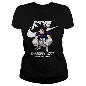 Nike Kakarot Watt I love this game Houston Texans Ladies Tee