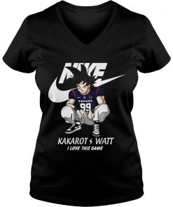 Nike Kakarot Watt I love this game Houston Texans Vneck