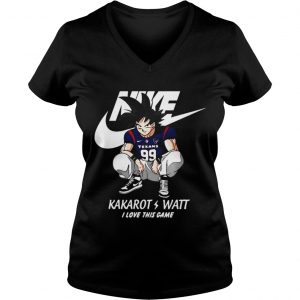 Nike Kakarot Watt I love this game Houston Texans Vneck