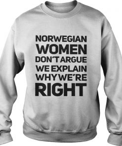 Norwegian Women Don’t Targue We ExPlain Why We’re Right Mug and Sweatshirt
