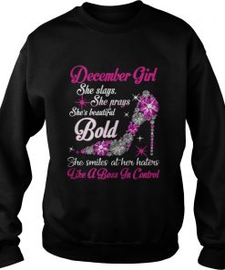November Girl she slays she prays she’s beautiful bold she smiles at her haters Sweatshirt